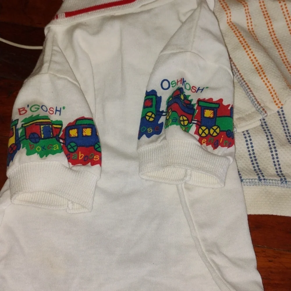🚂 OshKosh B'Gosh vintage Choo Choo Train Short Sleeve t-shirt 3/6 months NWT
